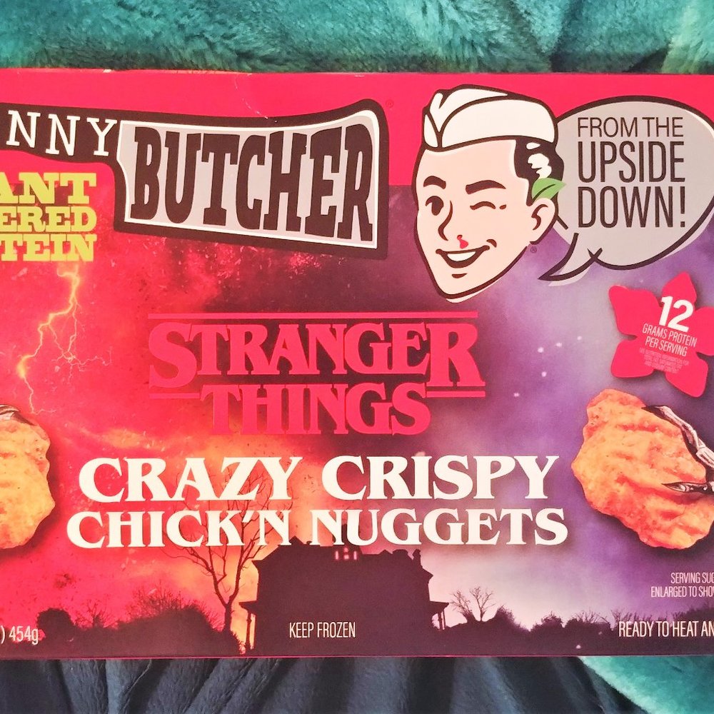 Stranger Things 4 chicken nugget empty box Rare plant based demogorgon collect !